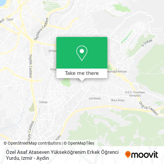 Özel Asaf Ataseven Yükseköğrenim Erkek Öğrenci Yurdu map