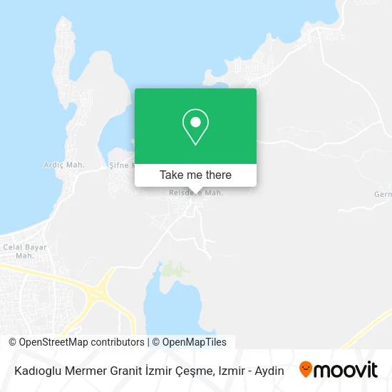 Kadıoglu Mermer Granit İzmir Çeşme map