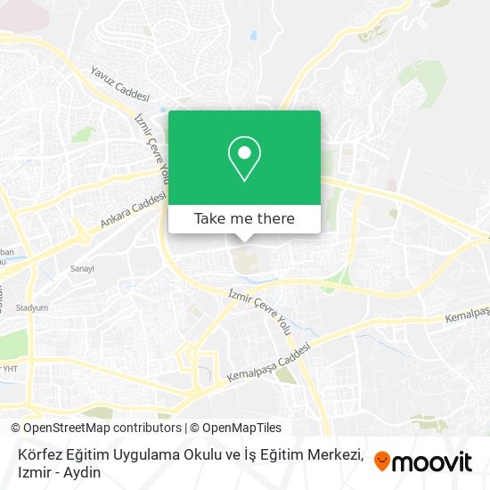 Körfez Eğitim Uygulama Okulu ve İş Eğitim Merkezi map
