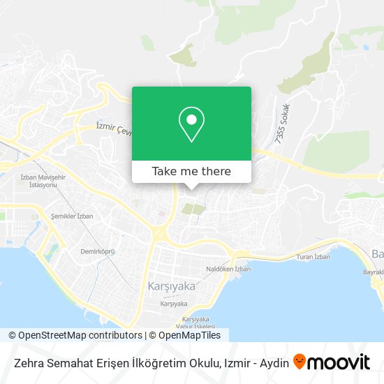 Zehra Semahat Erişen İlköğretim Okulu map