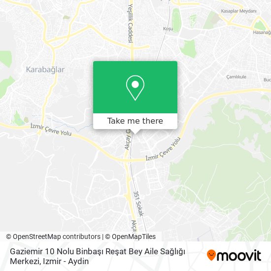 Gaziemir 10 Nolu Binbaşı Reşat Bey Aile Sağlığı Merkezi map