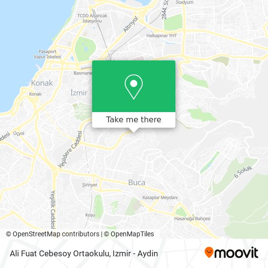 Ali Fuat Cebesoy Ortaokulu map