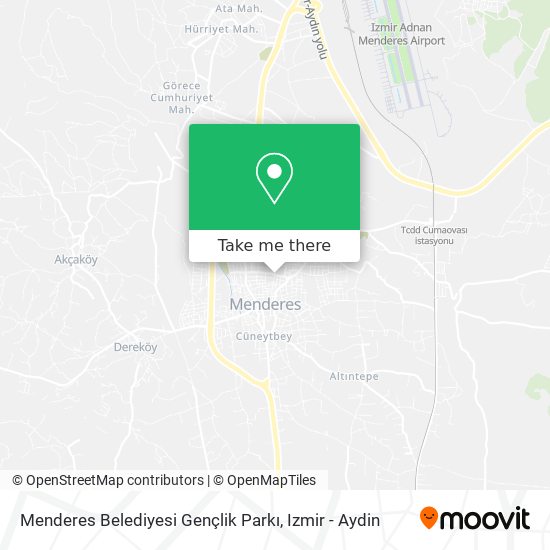 Menderes Belediyesi Gençlik Parkı map