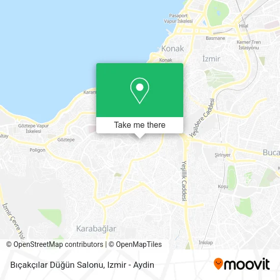 Bıçakçılar Düğün Salonu map