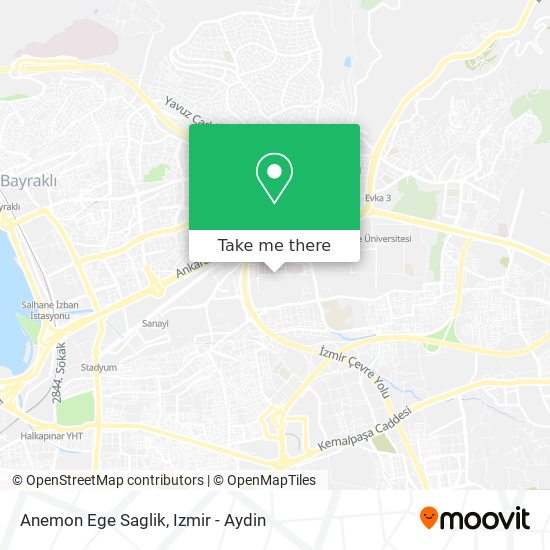 Anemon Ege Saglik map