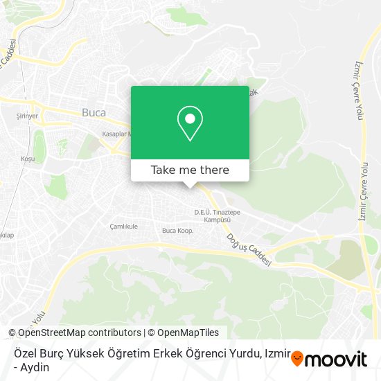 Özel Burç Yüksek Öğretim Erkek Öğrenci Yurdu map