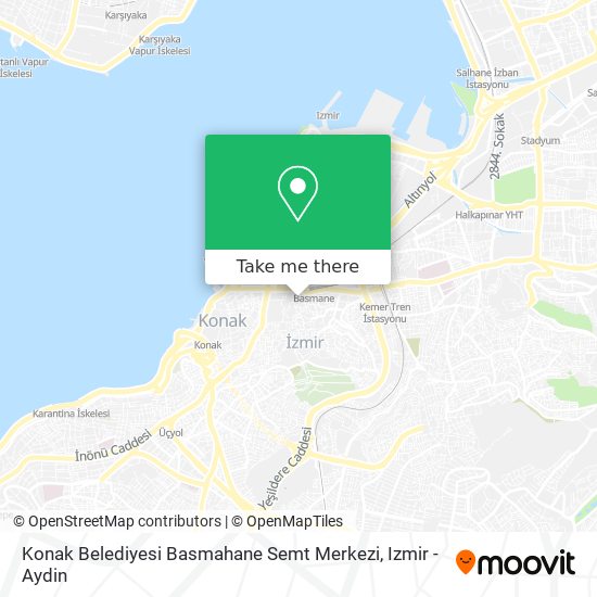 Konak Belediyesi Basmahane Semt Merkezi map