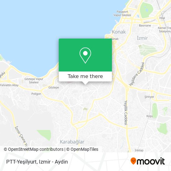 PTT-Yeşilyurt map