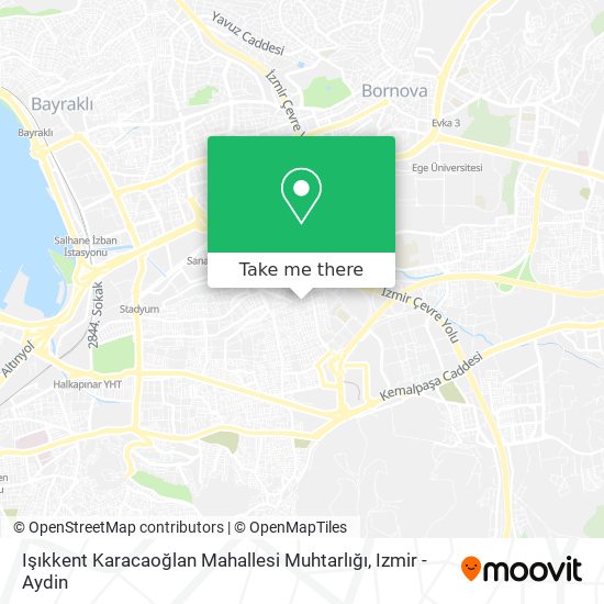 Işıkkent Karacaoğlan Mahallesi Muhtarlığı map