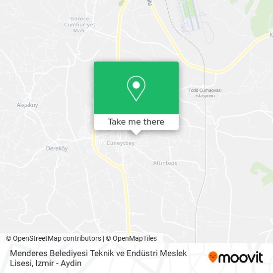 Menderes Belediyesi Teknik ve Endüstri Meslek Lisesi map