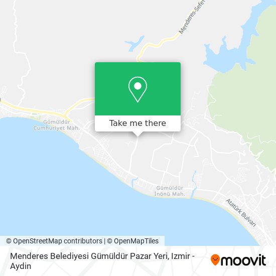 Menderes Belediyesi Gümüldür Pazar Yeri map