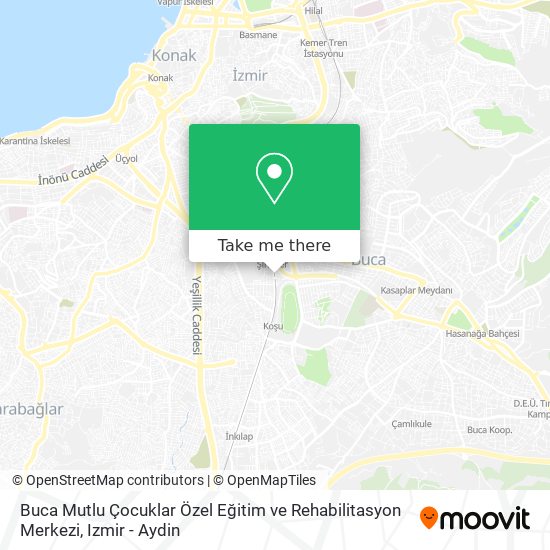 Buca Mutlu Çocuklar Özel Eğitim ve Rehabilitasyon Merkezi map