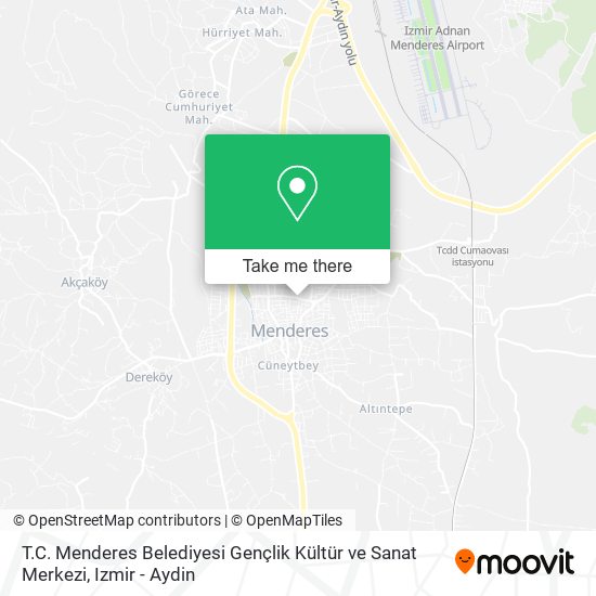 T.C. Menderes Belediyesi Gençlik Kültür ve Sanat Merkezi map
