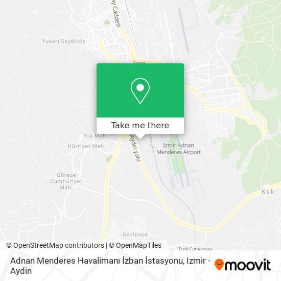 Adnan Menderes Havalimanı İzban İstasyonu map