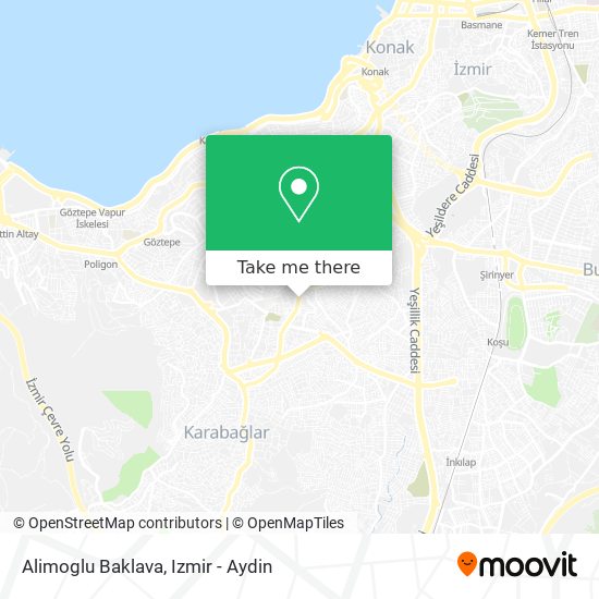 Alimoglu Baklava map