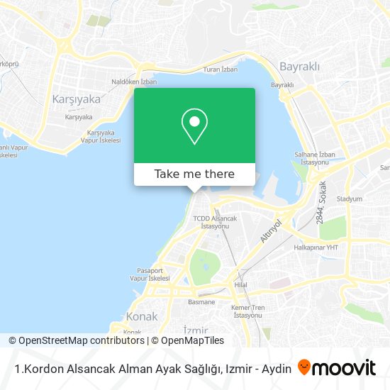 1.Kordon Alsancak Alman Ayak Sağlığı map