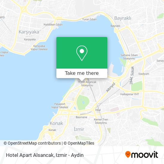 Hotel Apart Alsancak map