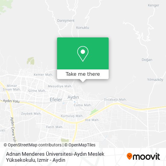 Adnan Menderes Üniversitesi-Aydın Meslek Yüksekokulu map