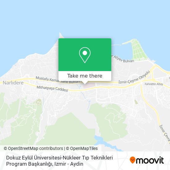 Dokuz Eylül Üniversitesi-Nükleer Tıp Teknikleri Program Başkanlığı map