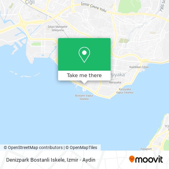 Denizpark Bostanli Iskele map