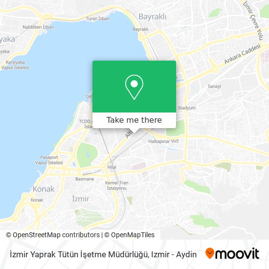 İzmir Yaprak Tütün İşetme Müdürlüğü map