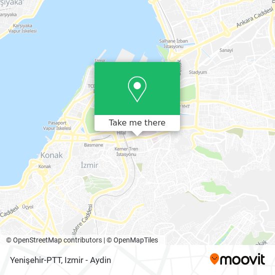 Yenişehir-PTT map