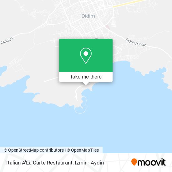 Italian A'La Carte Restaurant map