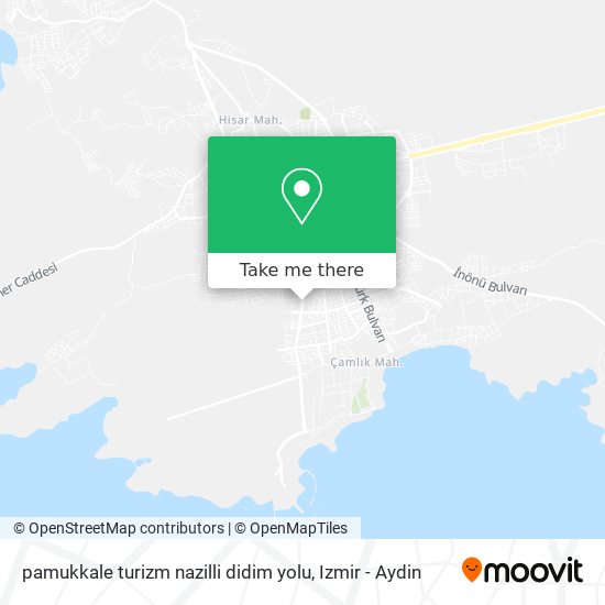 pamukkale turizm nazilli didim yolu map