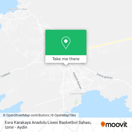 Esra Karakaya Anadolu Lisesi Basketbol Sahası map
