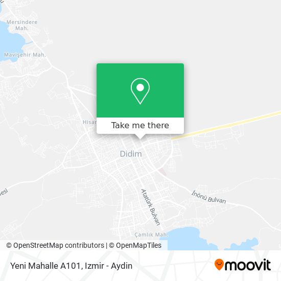 Yeni Mahalle A101 map
