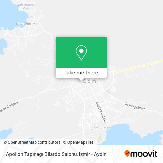 Apollon Tapınağı Bilardo Salonu map