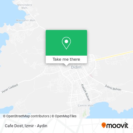 Cafe Dost map