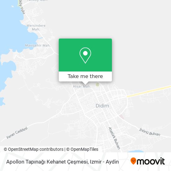 Apollon Tapınağı Kehanet Çeşmesi map