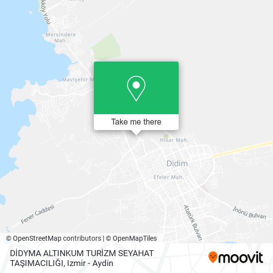 DİDYMA ALTINKUM TURİZM SEYAHAT TAŞIMACILIĞI map