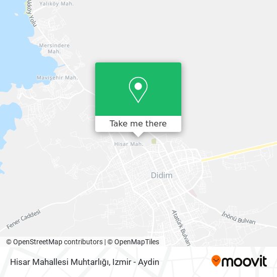 Hisar Mahallesi Muhtarlığı map