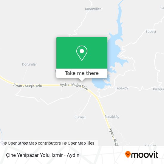 Çine Yenipazar Yolu map