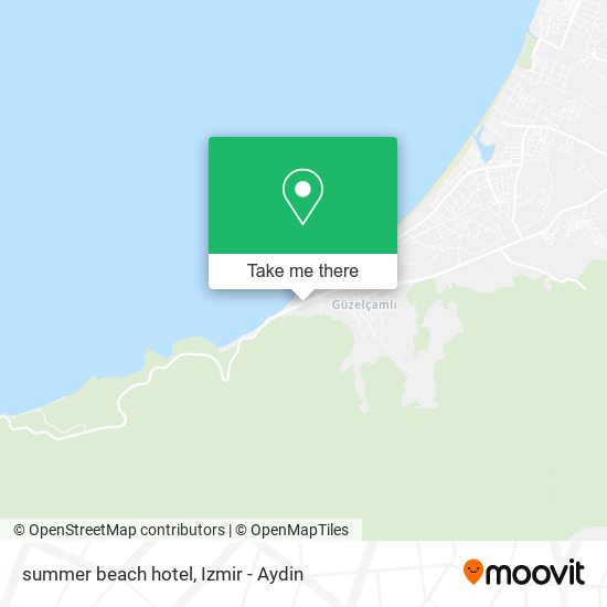 summer beach hotel map