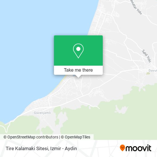 Tire Kalamaki Sitesi map