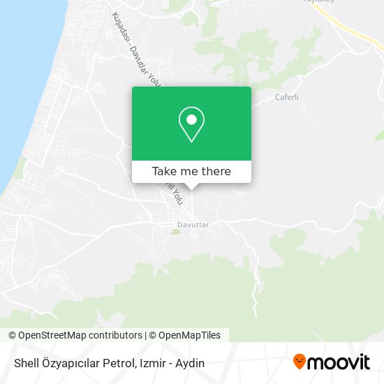 Shell Özyapıcılar Petrol map