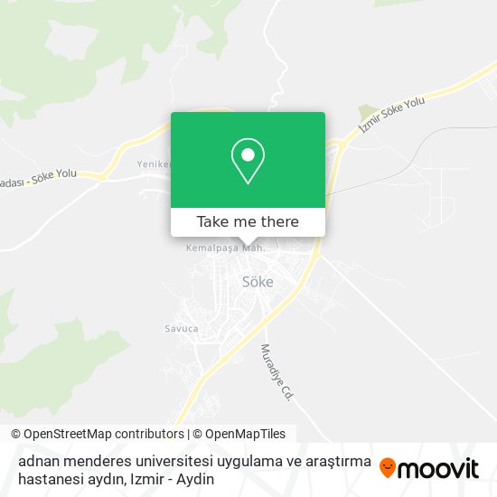 adnan menderes universitesi uygulama ve araştırma  hastanesi aydın map