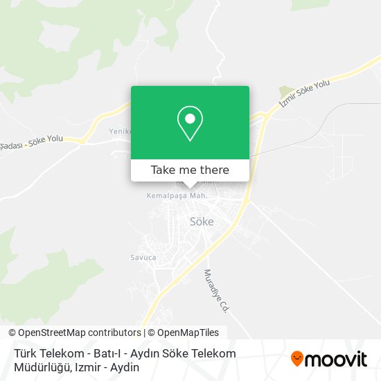 Türk Telekom - Batı-I - Aydın Söke Telekom Müdürlüğü map