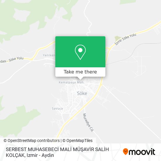 SERBEST MUHASEBECİ MALİ MÜŞAVİR SALİH KOLÇAK map