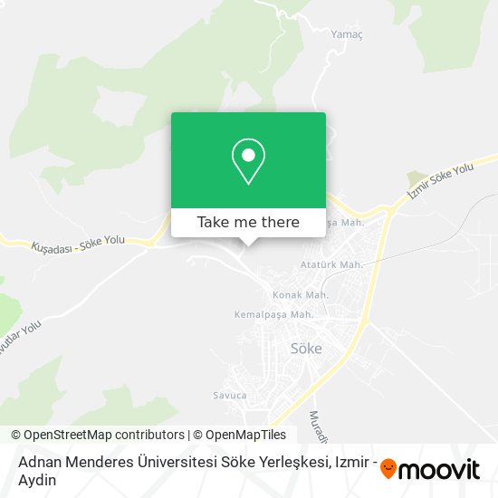 Adnan Menderes Üniversitesi Söke Yerleşkesi map