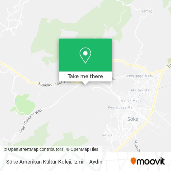 Söke Amerikan Kültür Koleji map