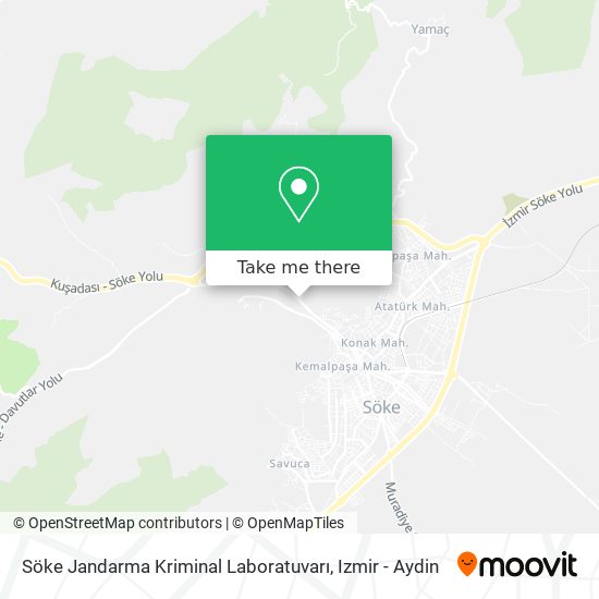 Söke Jandarma Kriminal Laboratuvarı map