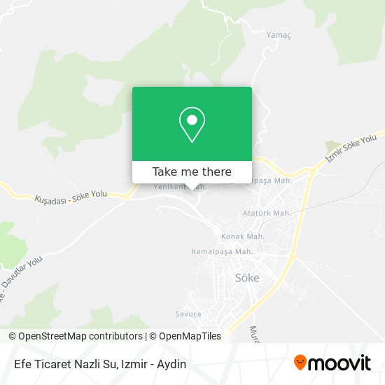 Efe Ticaret Nazli Su map