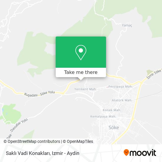 Saklı Vadi Konakları map