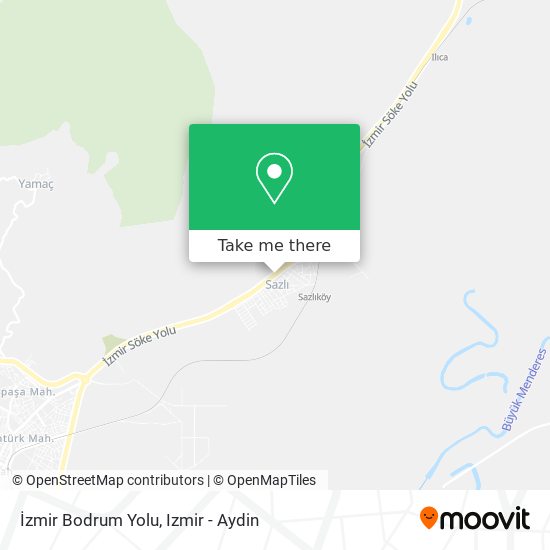 İzmir Bodrum Yolu map