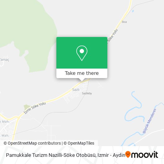 Pamukkale Turizm Nazilli-Söke Otobüsü map