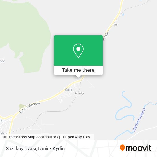 Sazlıköy ovası map